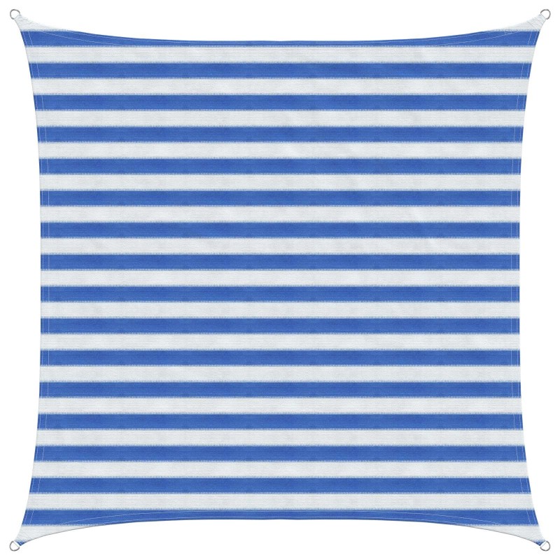 Voile d'ombre Bleu et Blanc 2 x 2 m HDPE 642320642320
