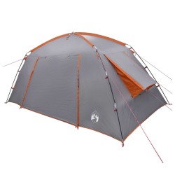 Tente Cabane Gris et orange 400 x 210 x 180 cm Polyester 642322642322