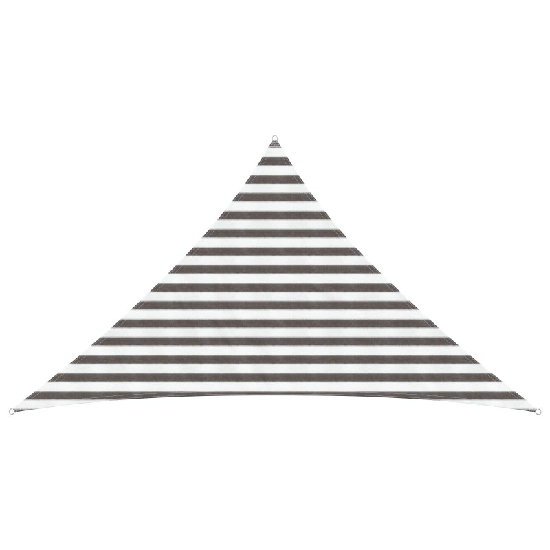 Voile d'ombre Gris clair et blanc 2,5 x 2,5 x 3,5 m HDPE 642326642326