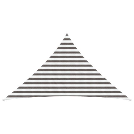 Voile d'ombre Gris clair et blanc 2,5 x 2,5 x 3,5 m HDPE 642326642326