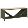 Étagère à bois de chauffage avec plateau en bois vert olive 642327642327