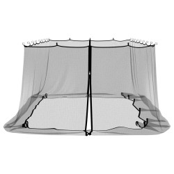 Moustiquaire pour gazebo 220 mesh Noir 6 x 3 x 2 m Polyester 642331642331