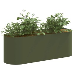 Jardin surélevé Vert olive 120 x 40 x 40 cm 642332642332