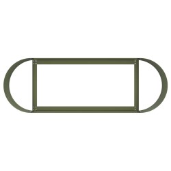 Jardin surélevé Vert olive 120 x 40 x 40 cm 642332642332
