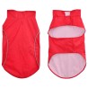 Imperméable pour chien avec bandes réfléchissantes en polyester rouge taille 2XL 642333642333