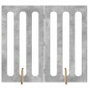 Clôture pliable pour animaux 2 pcs Gris Béton Bois d’ingénierie 642334642334