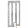 Clôture pliable pour animaux 2 pcs Gris Béton Bois d’ingénierie 642334642334