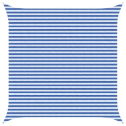 Voile d'ombre Bleu et Blanc 4 x 4 m HDPE 642341642341