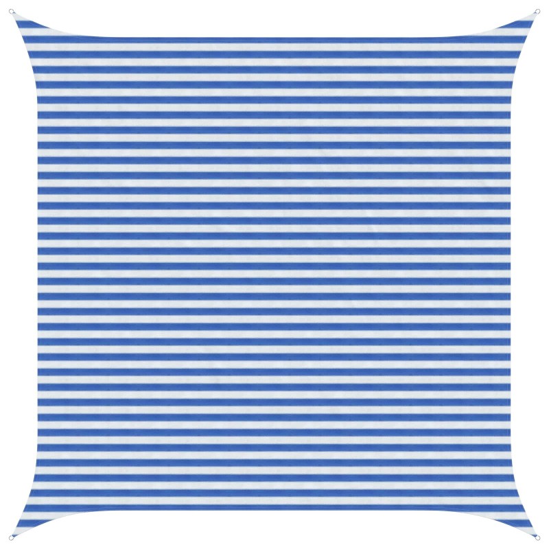 Voile d'ombre Bleu et Blanc 4 x 4 m HDPE 642341642341