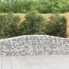 Paniers à gabions arqués 4 pcs 400x50x80/100 cm Fer galvanisé 642345642345