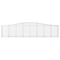 Paniers à gabions arqués 4 pcs 400x50x80/100 cm Fer galvanisé 642345642345