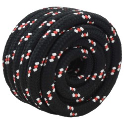 Corde de bateau 25 m 3 Noir et Rouge PP 642350642350