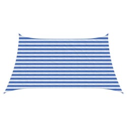 Voile d'ombre Bleu et Blanc 3 / 4 x 2 m HDPE 642354642354
