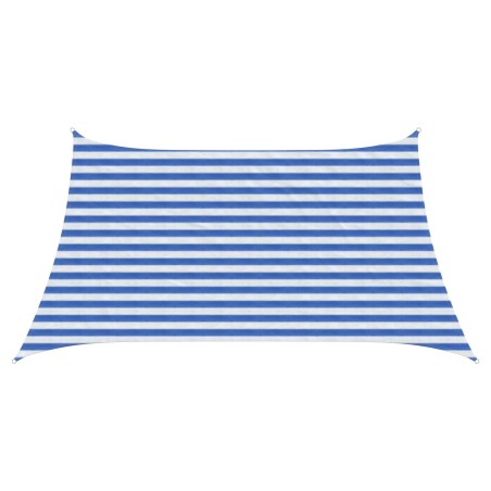 Voile d'ombre Bleu et Blanc 3 / 4 x 2 m HDPE 642354642354