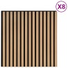 Panneaux muraux 8 pcs Naturel 60,5 x 60 cm 642355642355