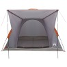 Tente de camping Gris et orange 2 personnes Polyester et Acier 642357642357