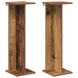 Support de Plante 2 pcs Bois ancien 25 x 25,5 x 80,5 cm 642373642373