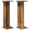 Support de Plante 2 pcs Bois ancien 25 x 25,5 x 80,5 cm 642373642373
