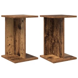 Support de Plante 2 pcs Bois ancien 25 x 25,5 x 40,5 cm 642375642375