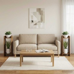 Support de Plante 2 pc Bois ancien 30 x 30 x 80 cm 642379642379