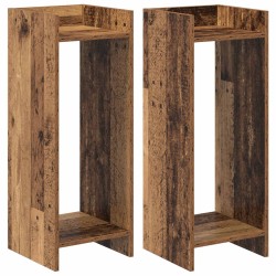 Support de Plante 2 pc Bois ancien 30 x 30 x 80 cm 642379642379