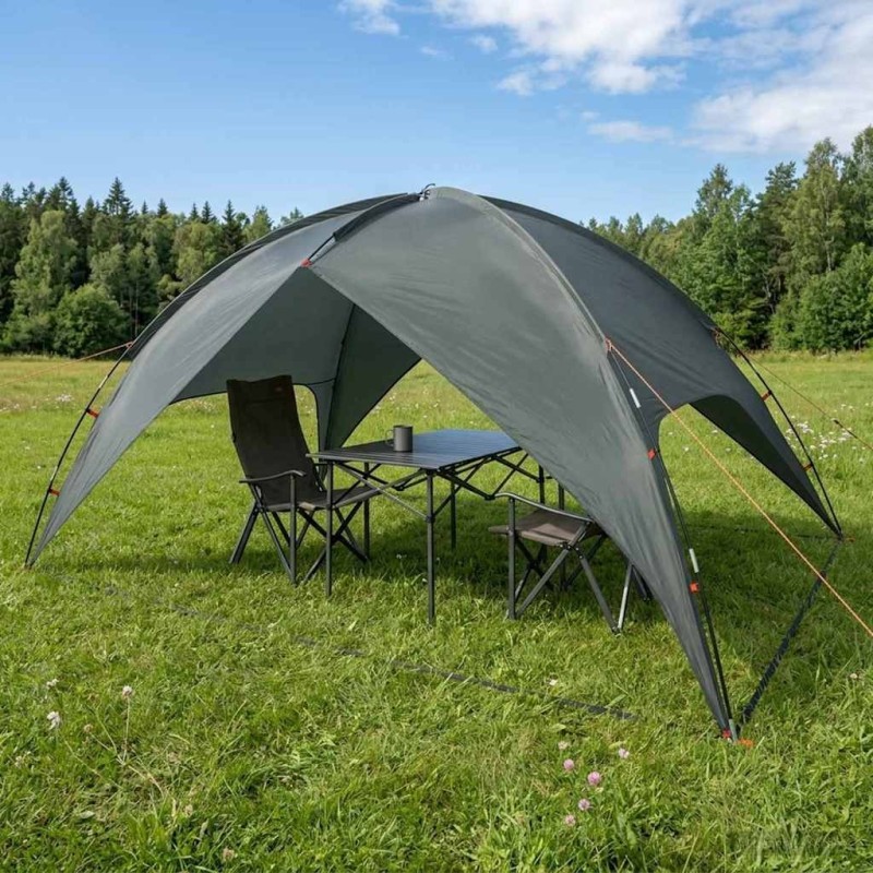 Tente de camping avec un abri imperméable Dôme Vert armée 642380642380