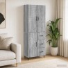 Ensemble de Meubles 2 pcs Sonoma gris 66 x 34,5 x 89,5 cm 642382642382