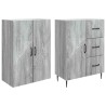 Ensemble de Meubles 2 pcs Sonoma gris 66 x 34,5 x 89,5 cm 642382642382