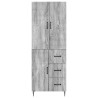 Ensemble de Meubles 2 pcs Sonoma gris 66 x 34,5 x 89,5 cm 642382642382