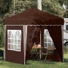 Tente de fête pop-up 195 x 195 x 245 cm Marron Tissu Oxford 642383642383