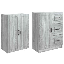 Ensemble de Meubles 2 pcs Sonoma gris Bois d'ingénierie 642385642385