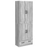Ensemble de Meubles 2 pcs Sonoma gris Bois d'ingénierie 642387642387
