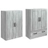 Ensemble de Meubles 2 pcs Sonoma gris Bois d'ingénierie 642387642387