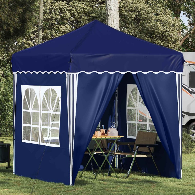 Tente de fête pop-up 195 x 195 x 245 cm Bleu Tissu Oxford 642394642394