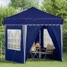 Tente de fête pop-up 195 x 195 x 245 cm Bleu Tissu Oxford 642394642394