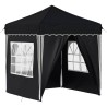 Tente de fête pop-up 195 x 195 x 245 cm Anthracite Tissu Oxford 642395642395