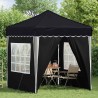 Tente de fête pop-up 195 x 195 x 245 cm Anthracite Tissu Oxford 642395642395