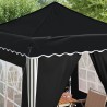 Tente de fête pop-up 195 x 195 x 245 cm Anthracite Tissu Oxford 642395642395
