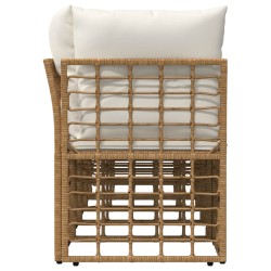 Canapé de jardin 4 places avec accoudoir gauche 4 pcs 642396642396