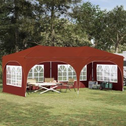 Tente de fête pop-up 575 x 288 x 245 cm Terre cuite 642397642397