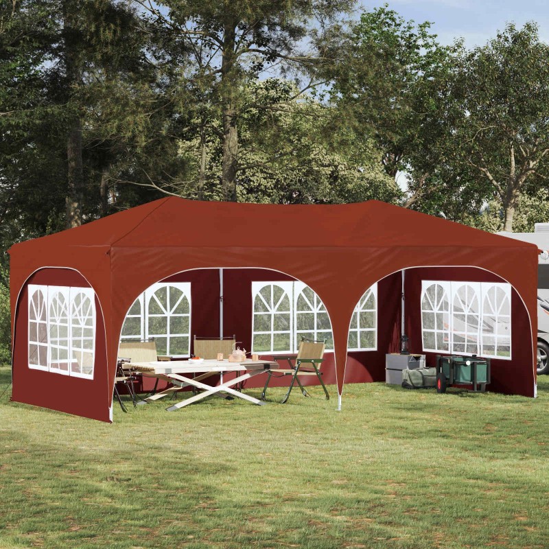 Tente de fête pop-up 575 x 288 x 245 cm Terre cuite 642397642397