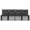 Canapé de jardin 4 places sans accoudoir 4 pcs 642401642401