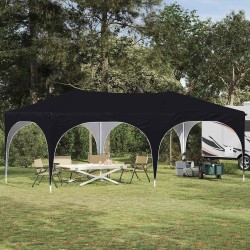 Tente de fête pop-up 575 x 288 x 245 cm Anthracite Tissu Oxford 642404642404