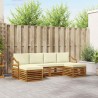 Ensembles de canapés avec coussin 6 pcs Naturel et Crème 642422642422