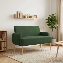 Canapé love seat avec capitonnage en boutons Vert Jungle 642424642424