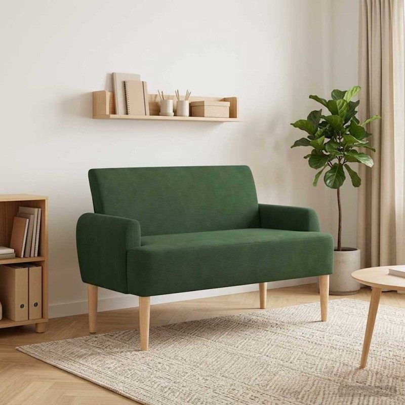 Canapé love seat avec capitonnage en boutons Vert Jungle 642424642424