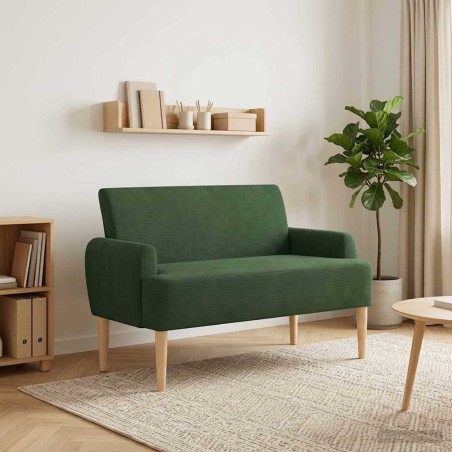 Canapé love seat avec capitonnage en boutons Vert Jungle 642424642424