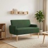 Canapé love seat avec capitonnage en boutons Vert Jungle 642424642424