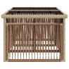 Table de Jardin Beige 100 x 55 x 37 cm Rattan PE et Verre 642427642427