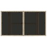 Table de Jardin Beige 100 x 55 x 37 cm Rattan PE et Verre 642427642427